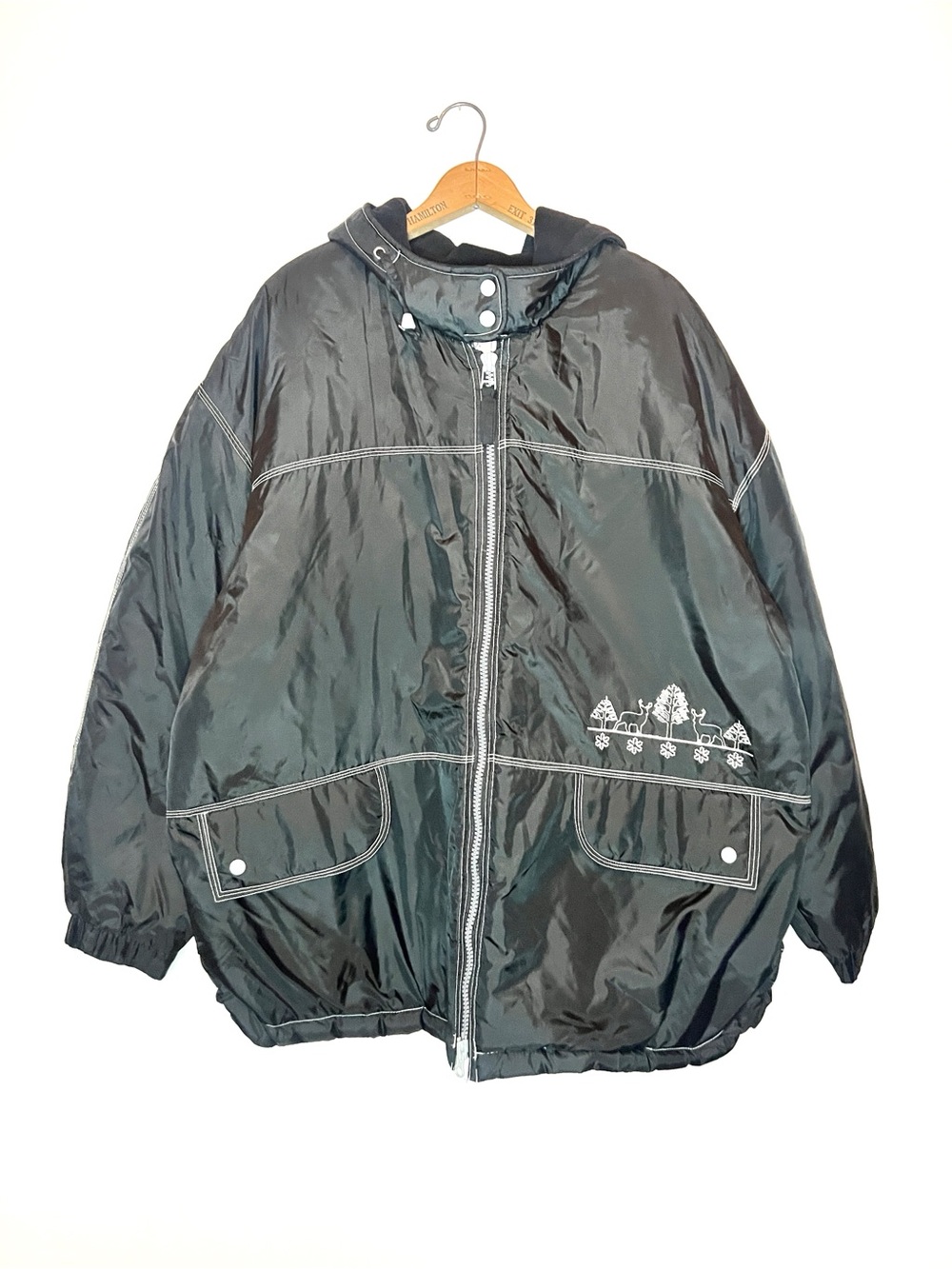 American Eagle | Puffer Jacket with Woodland Embroidery